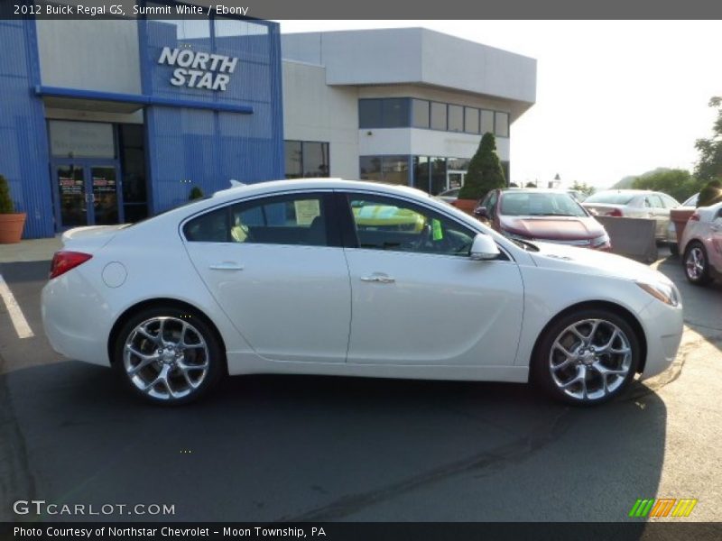 Summit White / Ebony 2012 Buick Regal GS