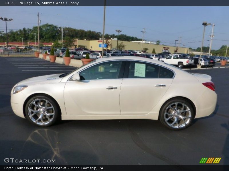 Summit White / Ebony 2012 Buick Regal GS