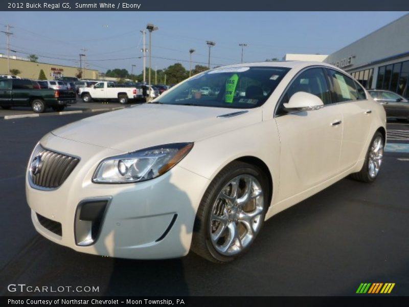 Summit White / Ebony 2012 Buick Regal GS