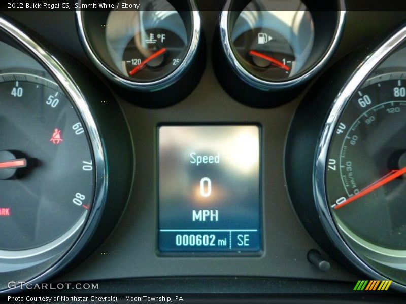 Summit White / Ebony 2012 Buick Regal GS