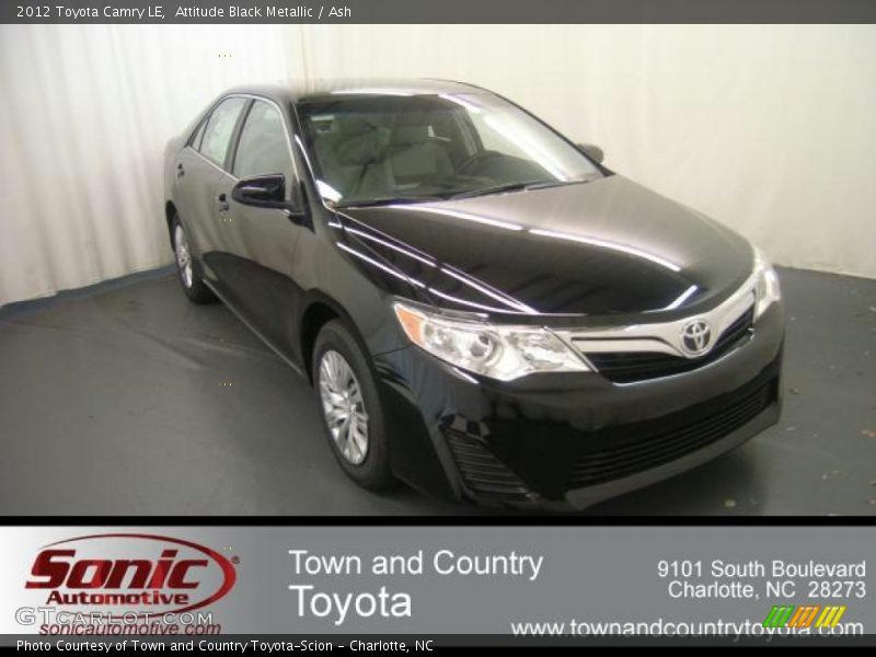 Attitude Black Metallic / Ash 2012 Toyota Camry LE