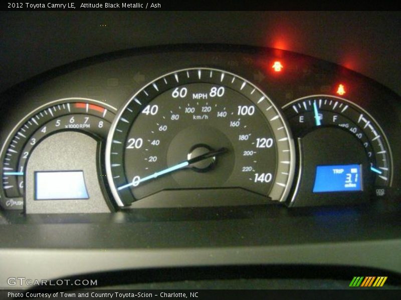 Attitude Black Metallic / Ash 2012 Toyota Camry LE