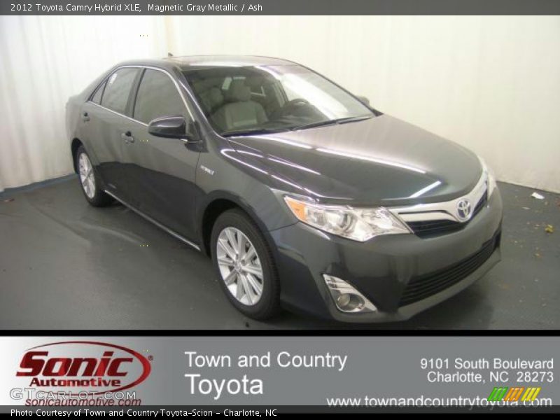 Magnetic Gray Metallic / Ash 2012 Toyota Camry Hybrid XLE
