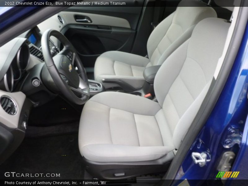 Blue Topaz Metallic / Medium Titanium 2012 Chevrolet Cruze Eco