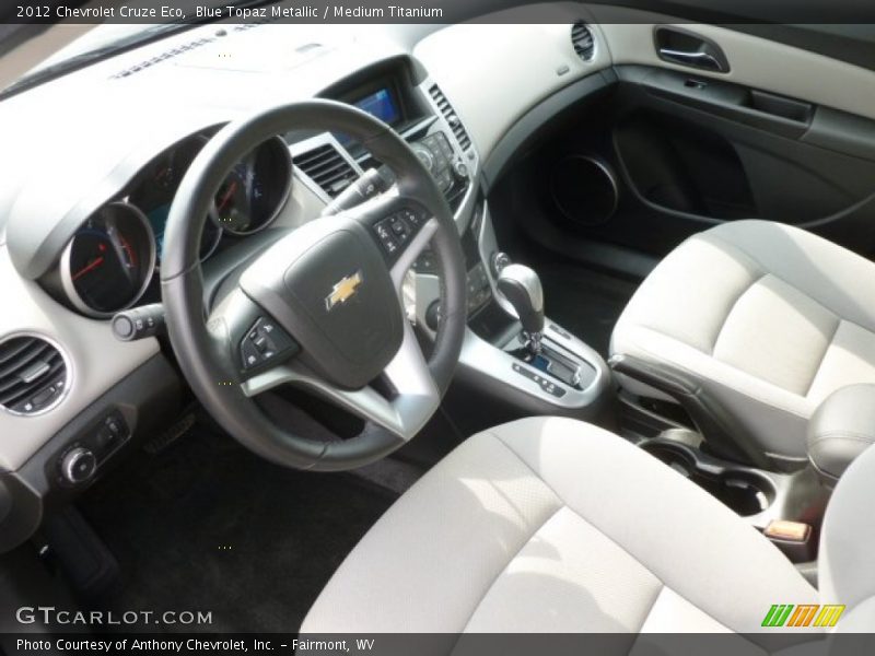 Blue Topaz Metallic / Medium Titanium 2012 Chevrolet Cruze Eco