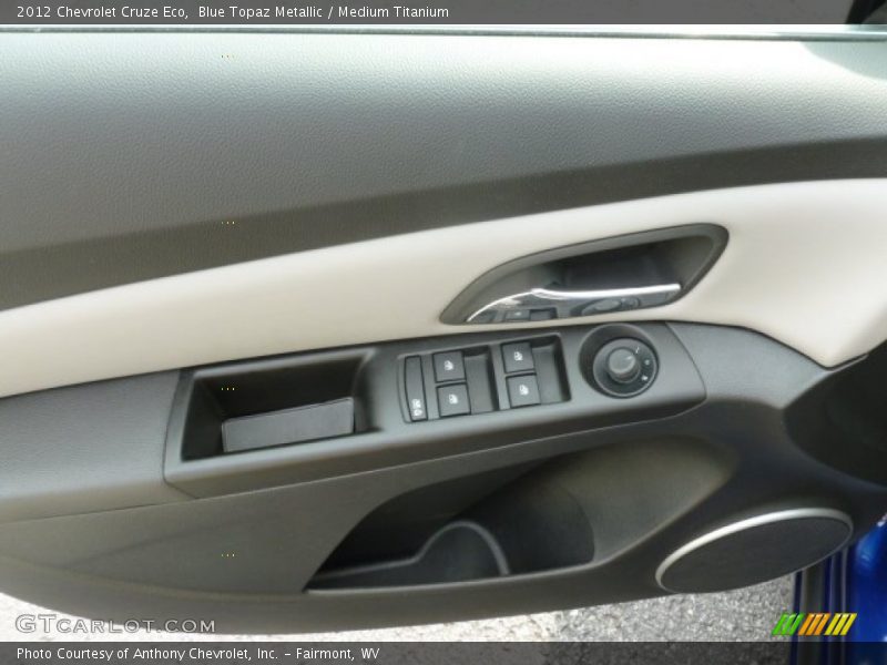 Blue Topaz Metallic / Medium Titanium 2012 Chevrolet Cruze Eco