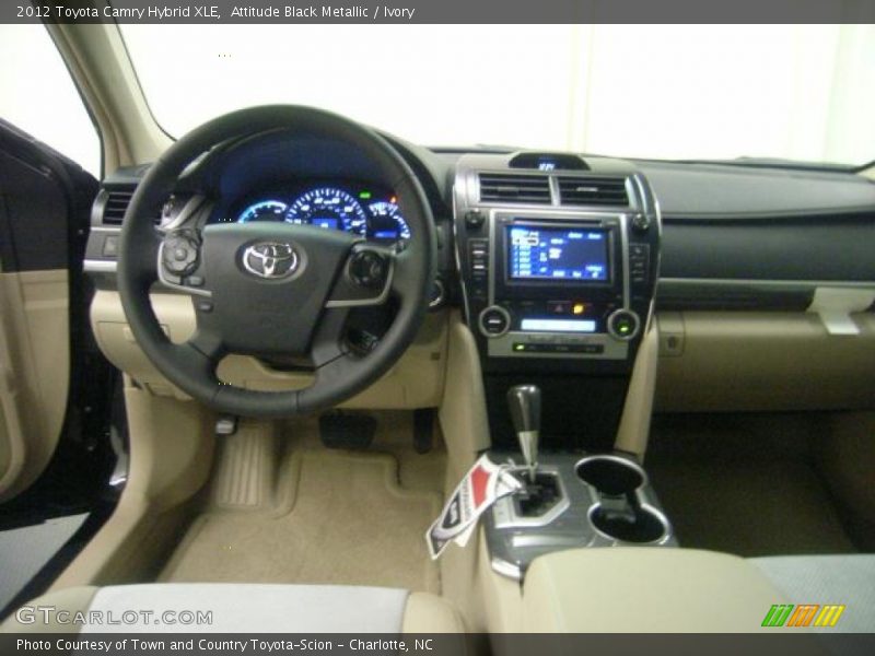 Attitude Black Metallic / Ivory 2012 Toyota Camry Hybrid XLE