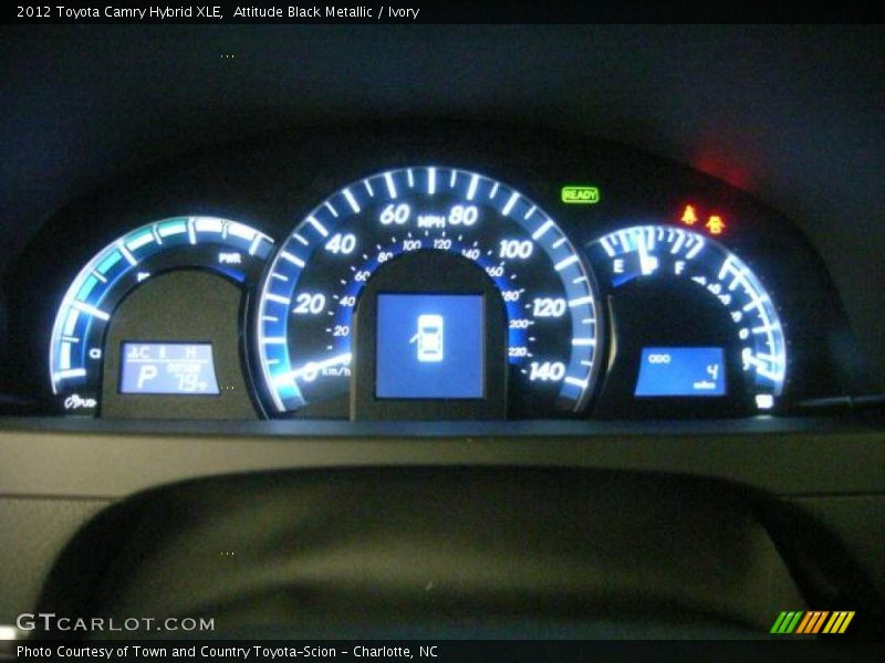 Attitude Black Metallic / Ivory 2012 Toyota Camry Hybrid XLE