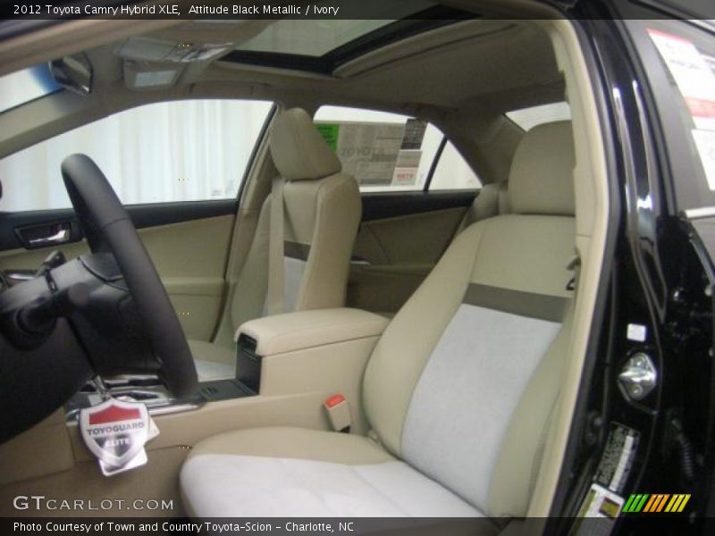 Attitude Black Metallic / Ivory 2012 Toyota Camry Hybrid XLE