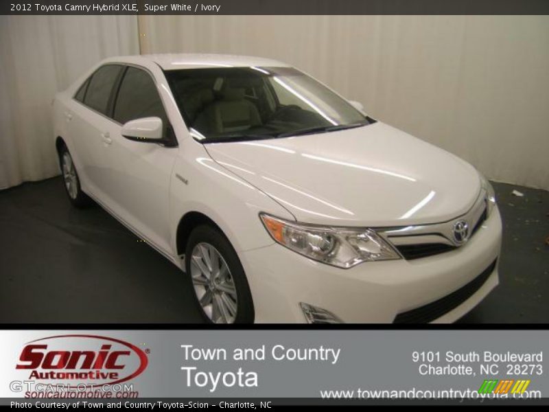 Super White / Ivory 2012 Toyota Camry Hybrid XLE