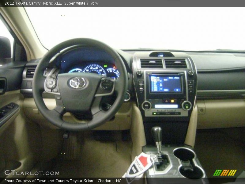 Super White / Ivory 2012 Toyota Camry Hybrid XLE
