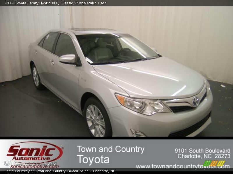 Classic Silver Metallic / Ash 2012 Toyota Camry Hybrid XLE