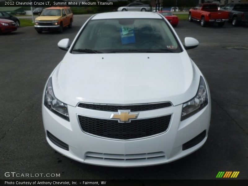 Summit White / Medium Titanium 2012 Chevrolet Cruze LT