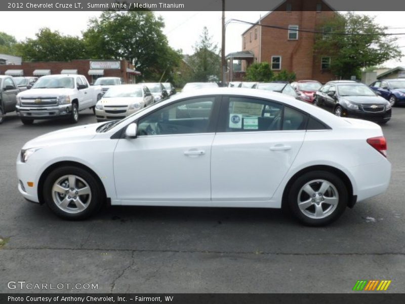 Summit White / Medium Titanium 2012 Chevrolet Cruze LT