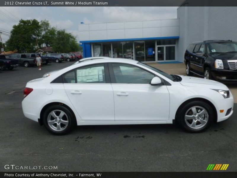 Summit White / Medium Titanium 2012 Chevrolet Cruze LT