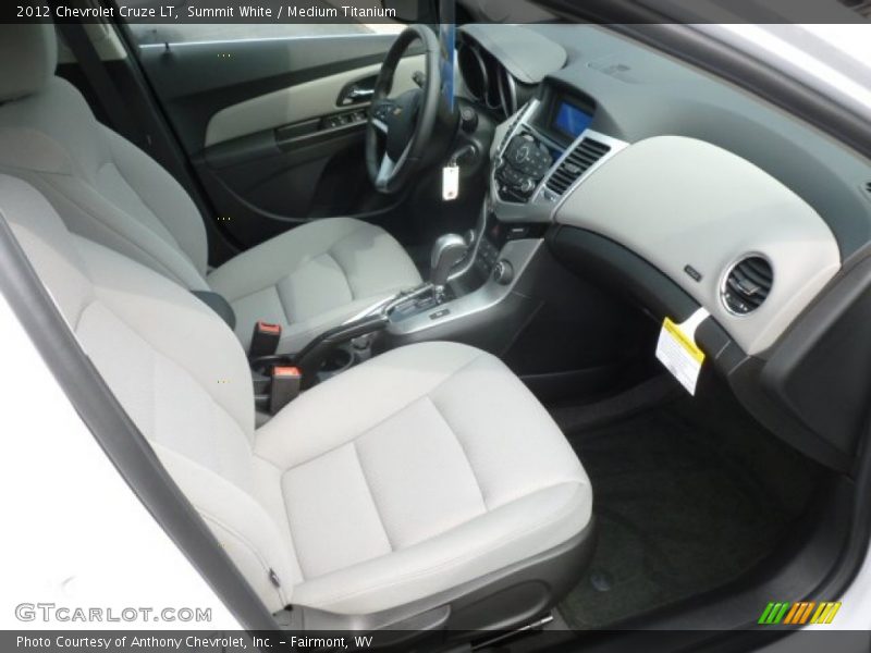 Summit White / Medium Titanium 2012 Chevrolet Cruze LT