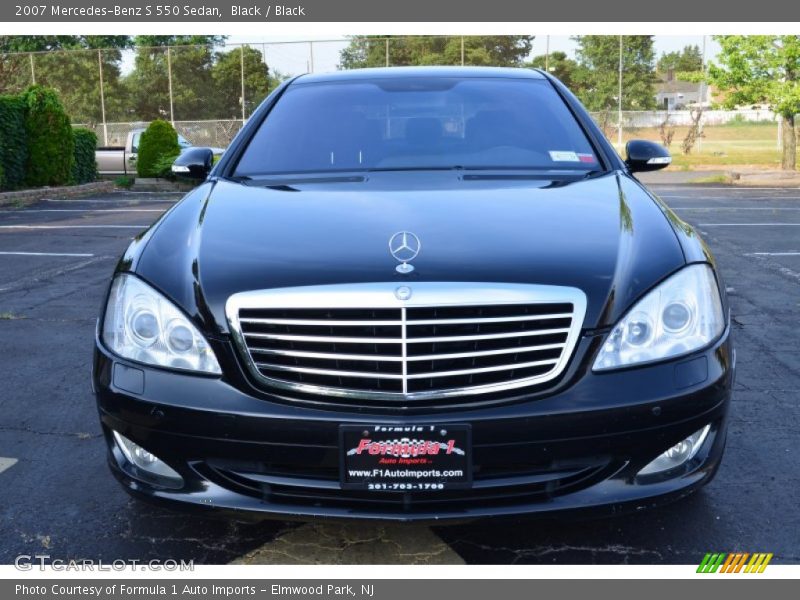 Black / Black 2007 Mercedes-Benz S 550 Sedan