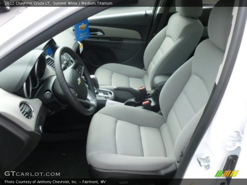 Summit White / Medium Titanium 2012 Chevrolet Cruze LT