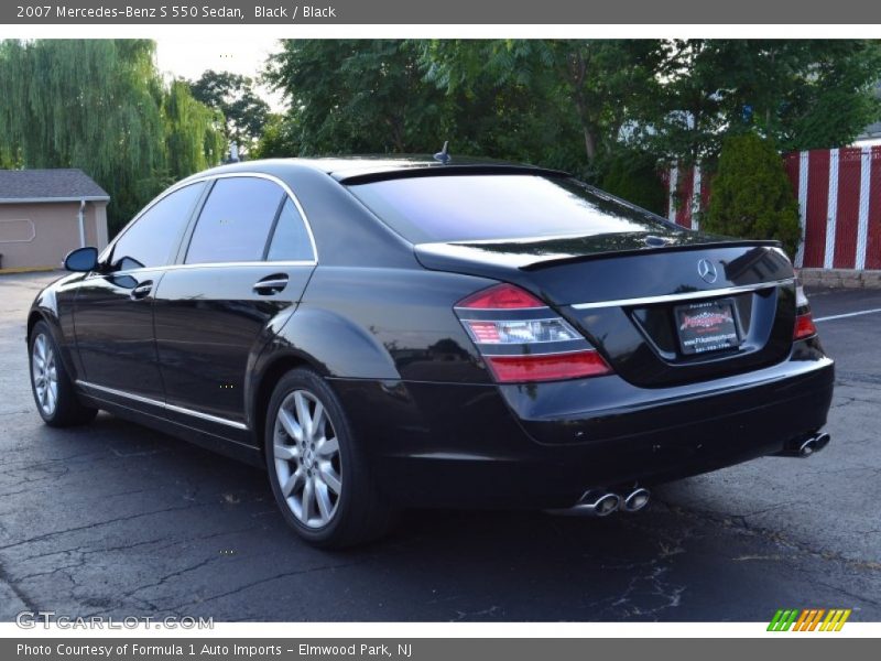 Black / Black 2007 Mercedes-Benz S 550 Sedan