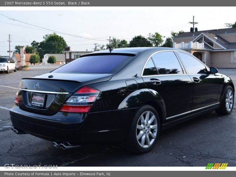 Black / Black 2007 Mercedes-Benz S 550 Sedan