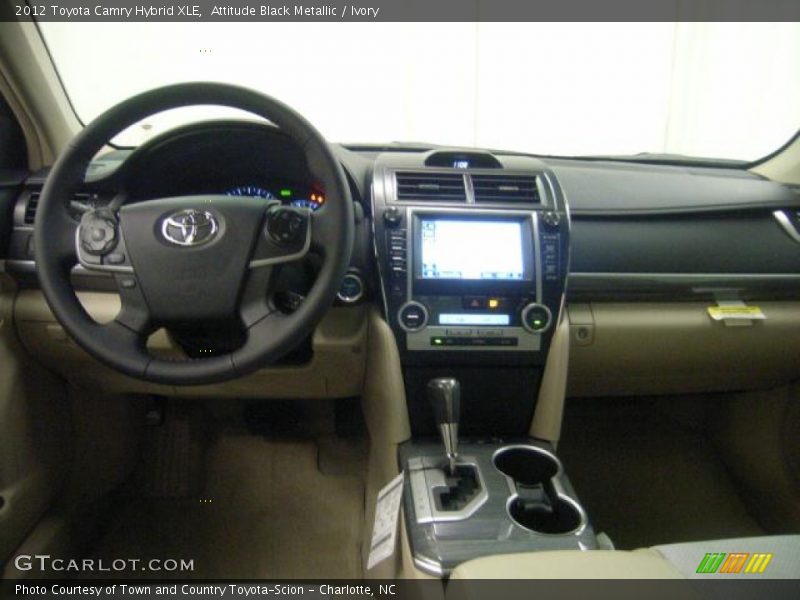 Attitude Black Metallic / Ivory 2012 Toyota Camry Hybrid XLE