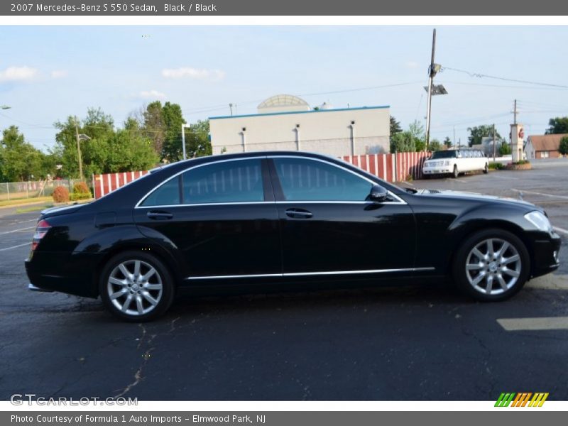 Black / Black 2007 Mercedes-Benz S 550 Sedan