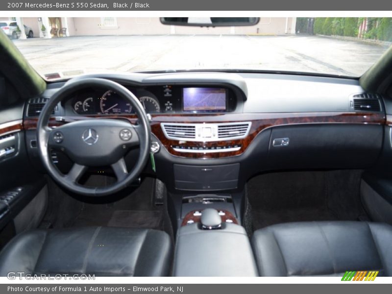 Black / Black 2007 Mercedes-Benz S 550 Sedan