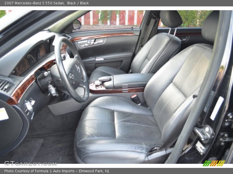 Black / Black 2007 Mercedes-Benz S 550 Sedan