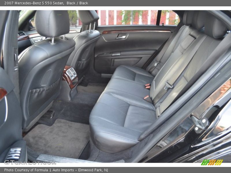 Black / Black 2007 Mercedes-Benz S 550 Sedan