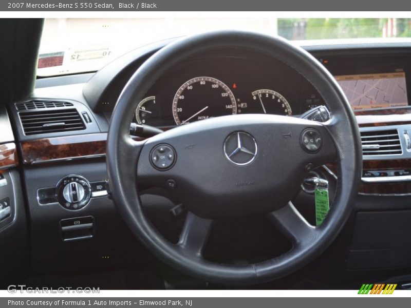 Black / Black 2007 Mercedes-Benz S 550 Sedan