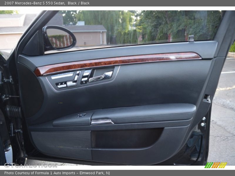 Black / Black 2007 Mercedes-Benz S 550 Sedan