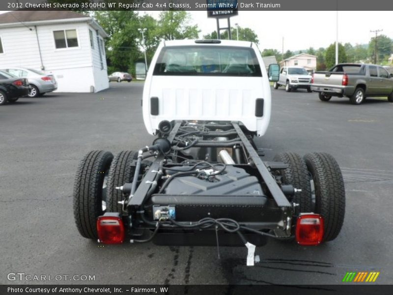 Summit White / Dark Titanium 2012 Chevrolet Silverado 3500HD WT Regular Cab 4x4 Chassis