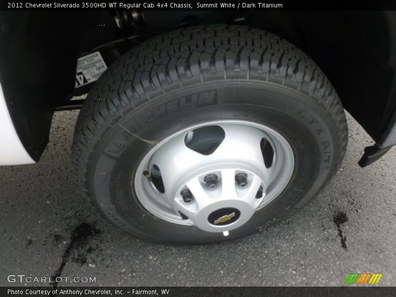 Summit White / Dark Titanium 2012 Chevrolet Silverado 3500HD WT Regular Cab 4x4 Chassis