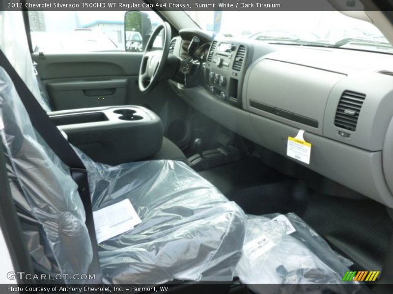 Summit White / Dark Titanium 2012 Chevrolet Silverado 3500HD WT Regular Cab 4x4 Chassis