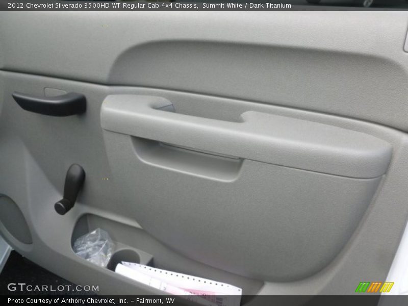 Summit White / Dark Titanium 2012 Chevrolet Silverado 3500HD WT Regular Cab 4x4 Chassis