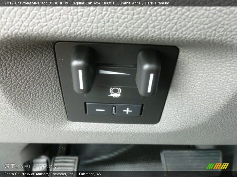 Summit White / Dark Titanium 2012 Chevrolet Silverado 3500HD WT Regular Cab 4x4 Chassis