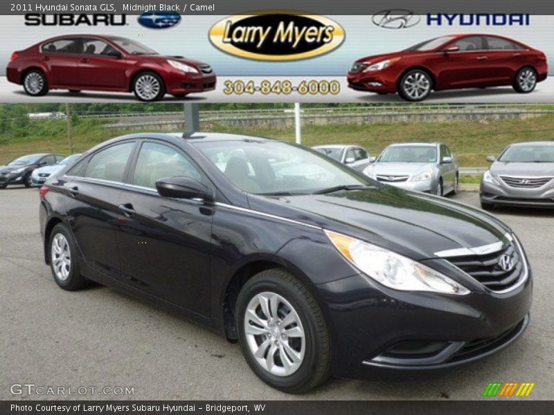 Midnight Black / Camel 2011 Hyundai Sonata GLS