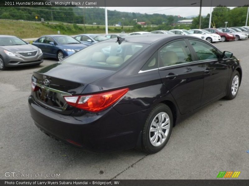 Midnight Black / Camel 2011 Hyundai Sonata GLS