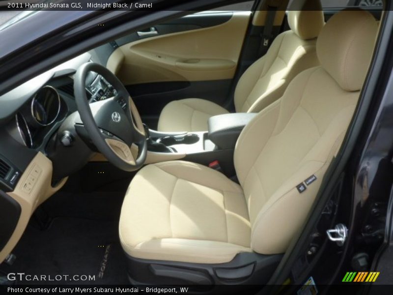 Midnight Black / Camel 2011 Hyundai Sonata GLS
