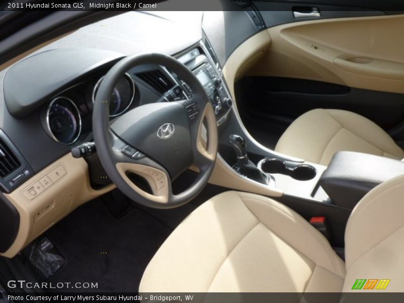 Midnight Black / Camel 2011 Hyundai Sonata GLS