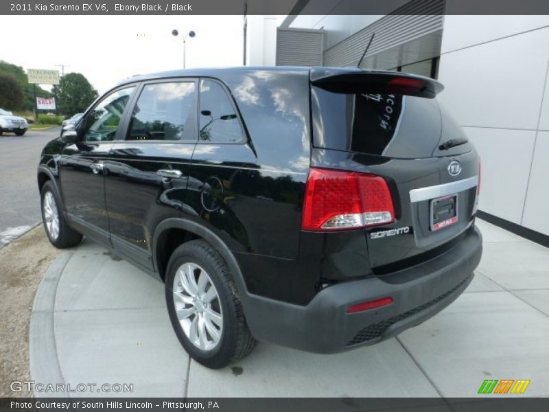 Ebony Black / Black 2011 Kia Sorento EX V6
