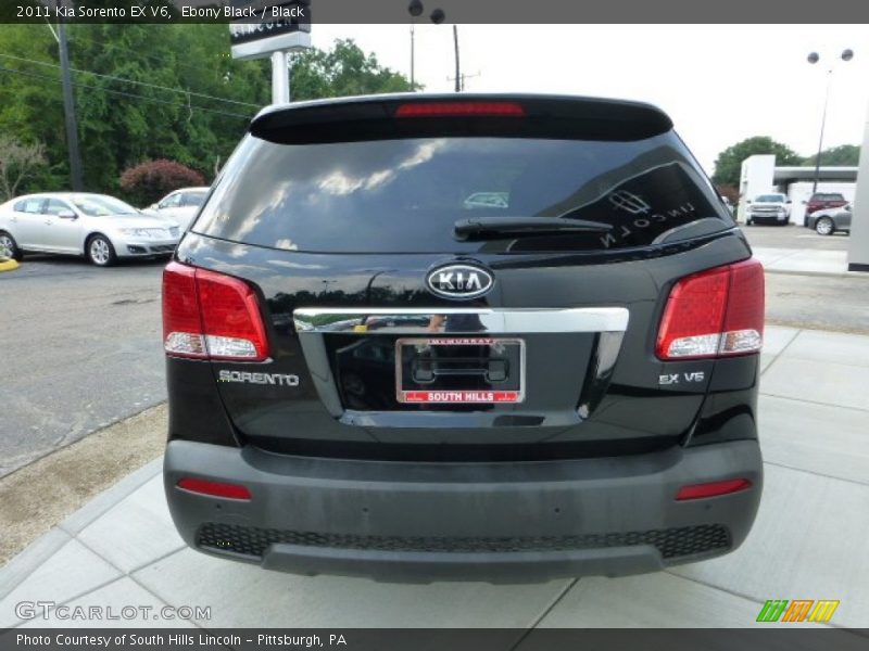 Ebony Black / Black 2011 Kia Sorento EX V6