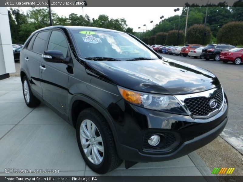 Ebony Black / Black 2011 Kia Sorento EX V6