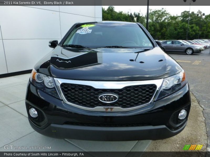 Ebony Black / Black 2011 Kia Sorento EX V6