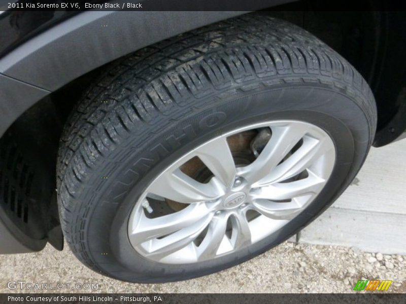 Ebony Black / Black 2011 Kia Sorento EX V6