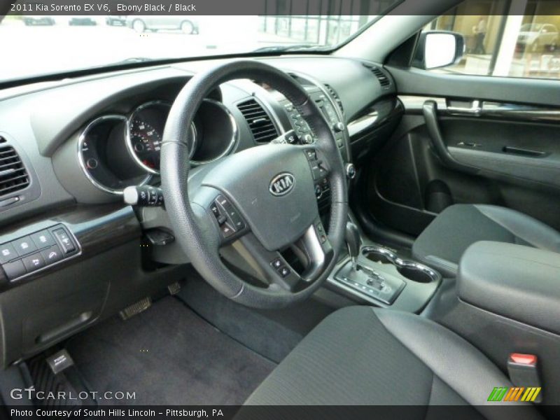 Ebony Black / Black 2011 Kia Sorento EX V6