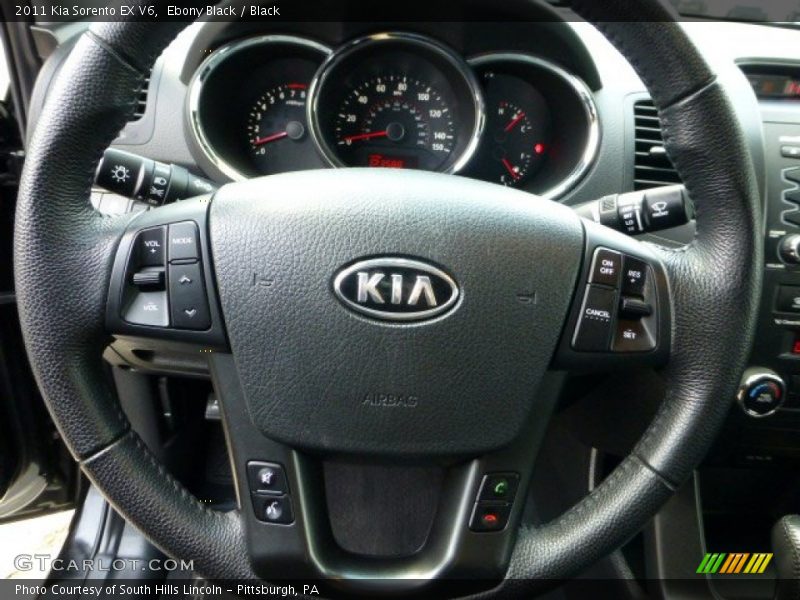 Ebony Black / Black 2011 Kia Sorento EX V6