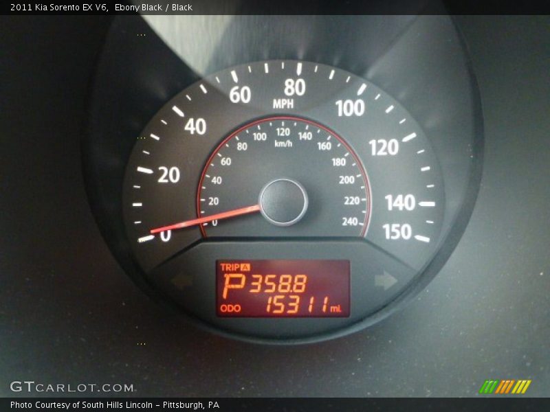 Ebony Black / Black 2011 Kia Sorento EX V6