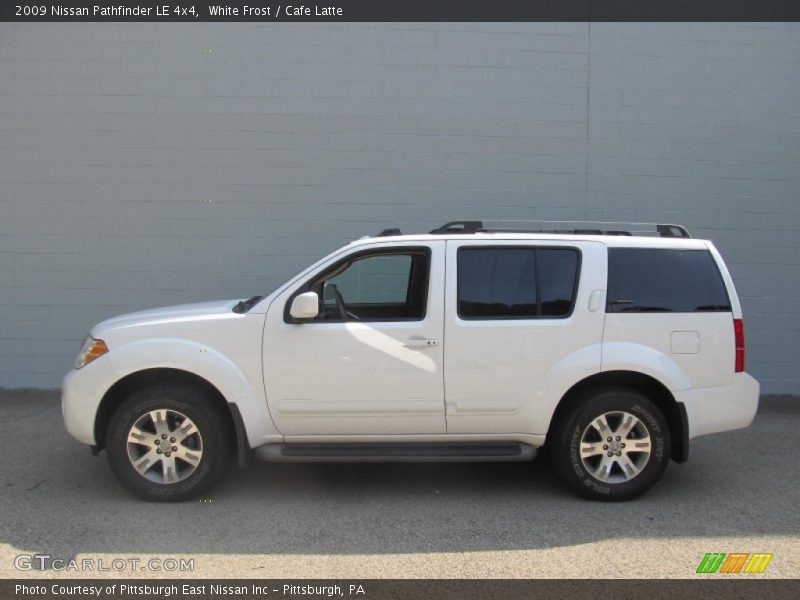 White Frost / Cafe Latte 2009 Nissan Pathfinder LE 4x4