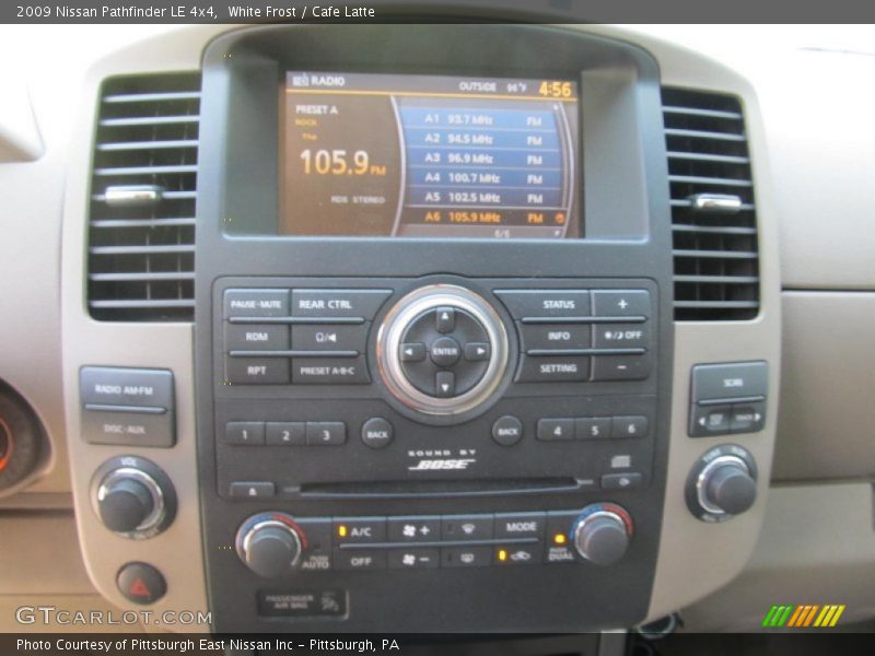 White Frost / Cafe Latte 2009 Nissan Pathfinder LE 4x4